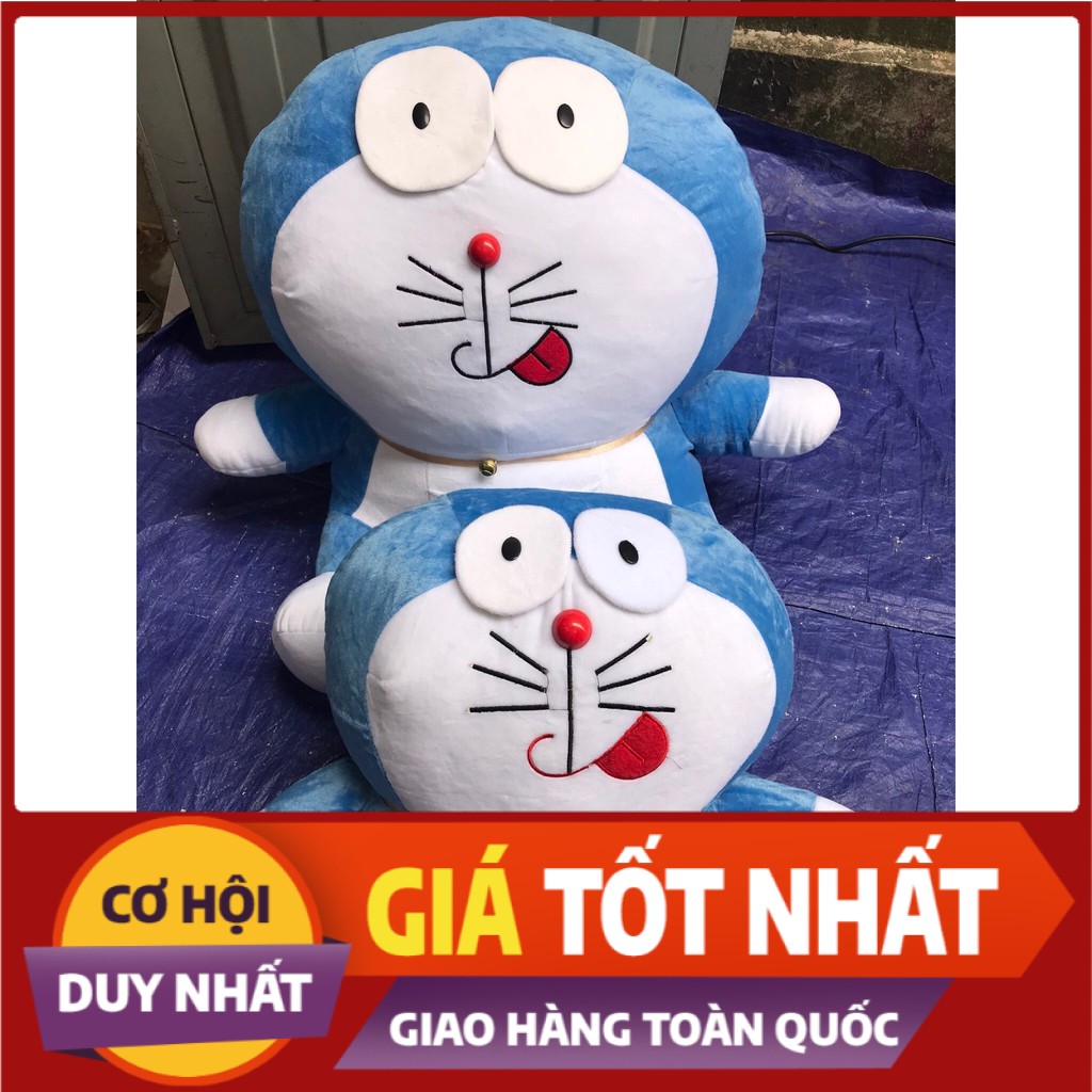 Gấu Bông Doremon Ôm Dễ Thương 1m chất nhung mềm mại cho bé