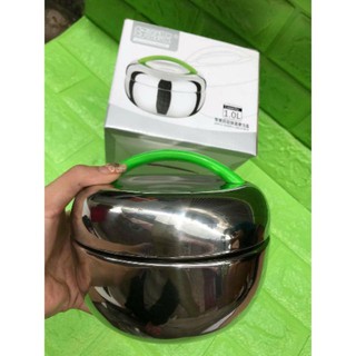 Hộp cơm giữ nhiệt 2 tầng quả táo 1000ml
