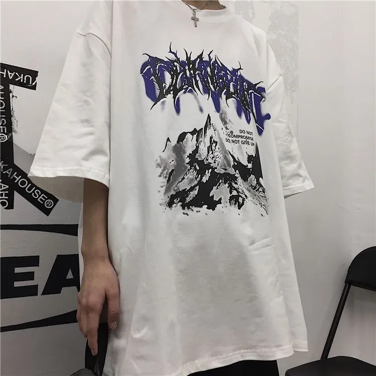 Áo thun tay lỡ form rộng nam nữ vải mịn, Áo phông unisex Tiger.86 AFR344