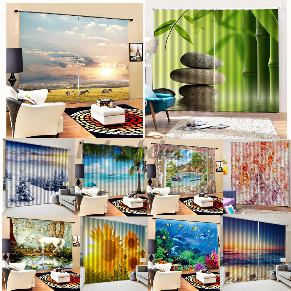 Tấm treo tường in họa tiết phong cảnh 3D dùng cho trang trí tường phòng ngủ (10 phong cách)
