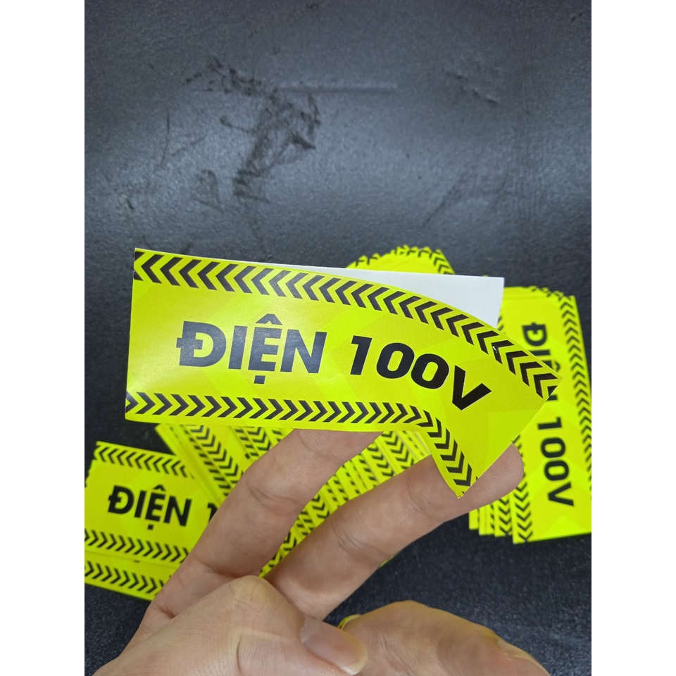 Điện 100V Tem cảnh báo giá rẻ