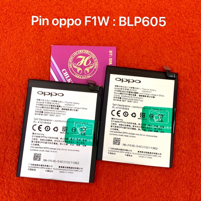 Pin oppo F1w / A35 : BLP605 zin-mới 100%