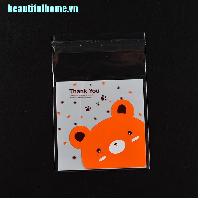 Bộ 100 Miếng Kính Hình Gấu Dễ Thương
