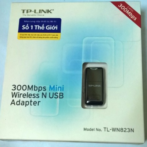 USB Wifi chuẩn N tốc độ 300Mbps TP-LINK TL-WN823N (Bắt wifi rất mạnh)