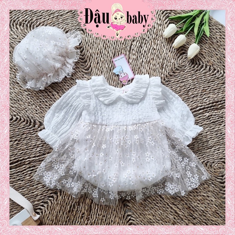 Váy công chúa diện đầy tháng thôi nôi cho bé gái 4-13kg