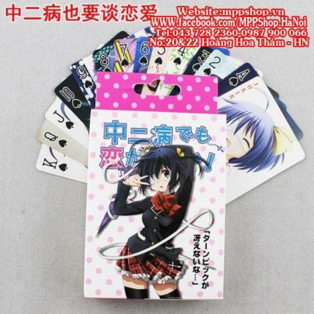 Bộ bài tú lơ khơ chuubyu anime 54 ảnh khác ngau