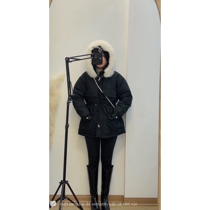 ( Ảnh thật ) A1110 Áo parka lót lông mũ lông | BigBuy360 - bigbuy360.vn