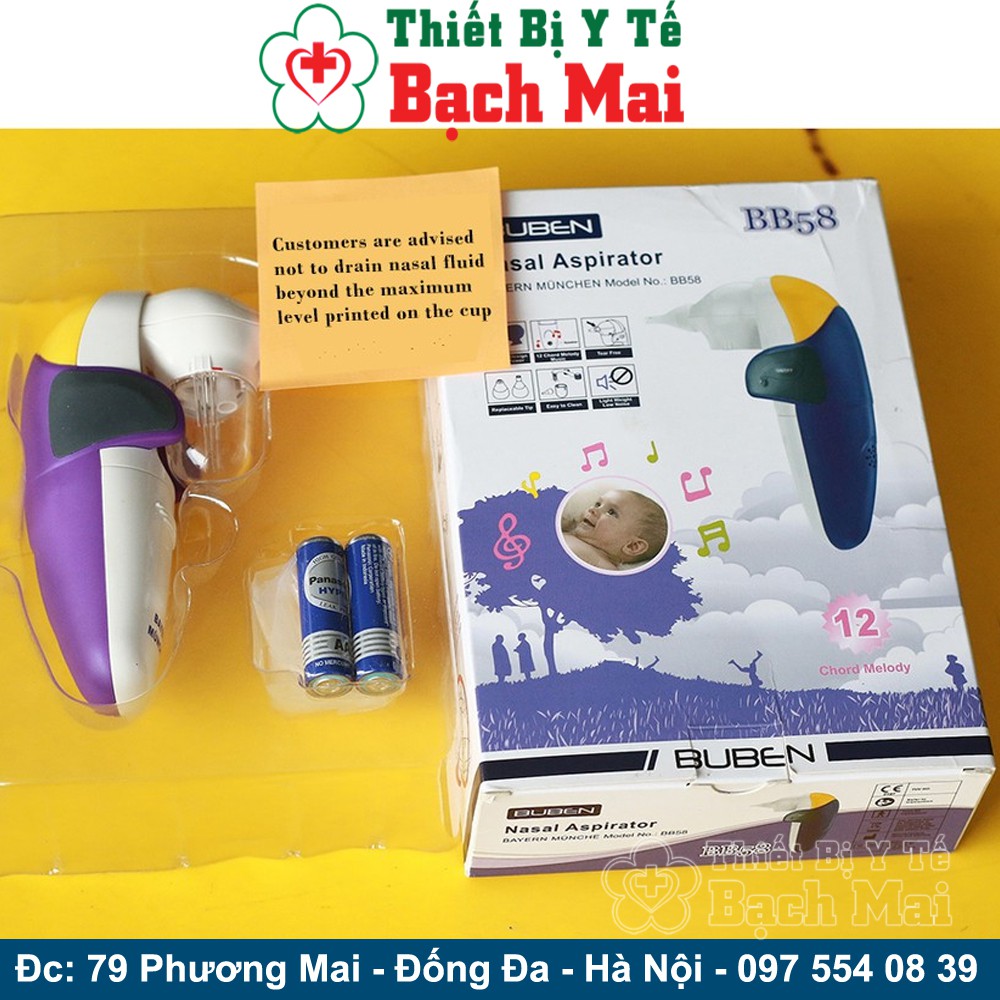 Máy Hút Mũi BuBen Nasal Aspirator BB58 [BH 12 Tháng]