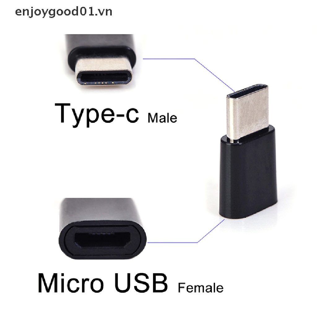 Đầu Chuyển Đổi Micro USB Cái Sang Type-C Đực Đầy Tiện Lợi