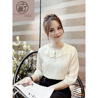 Sơ mi cổ bèo công sở