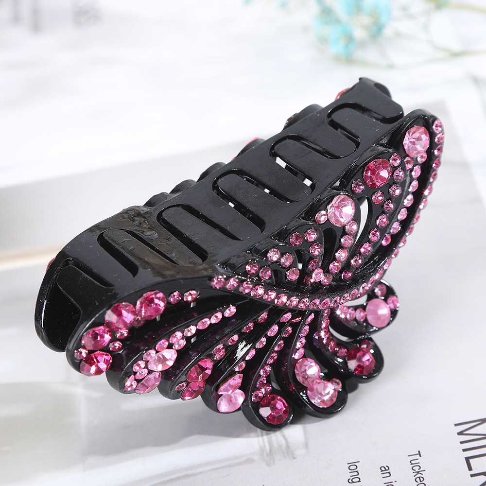 Kẹp tóc đính đá xinh xắn phong cách thời trang tùy chọn màu sắc