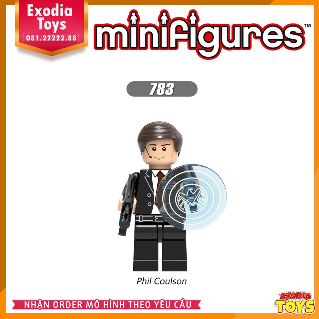 Xếp hình Minifigure Nhân vật đội đặc nhiệm SHIELD : Agents of SHIELD - Đồ Chơi Lắp Ghép Sáng Tạo - XINH X0182