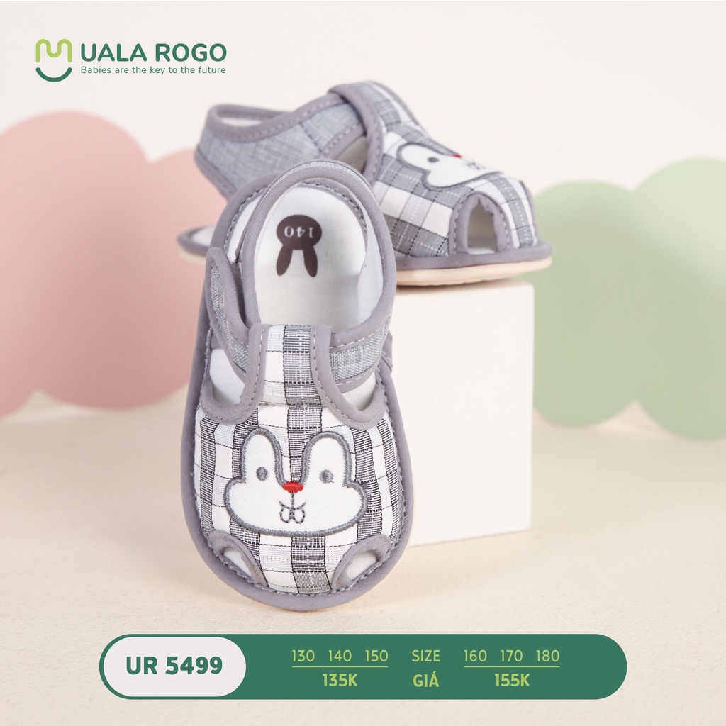 Dép tập đi cho bé trai, bé gái UALA ROGO chống trơn trượt và đàn hồi tốt  - BONG KIDS