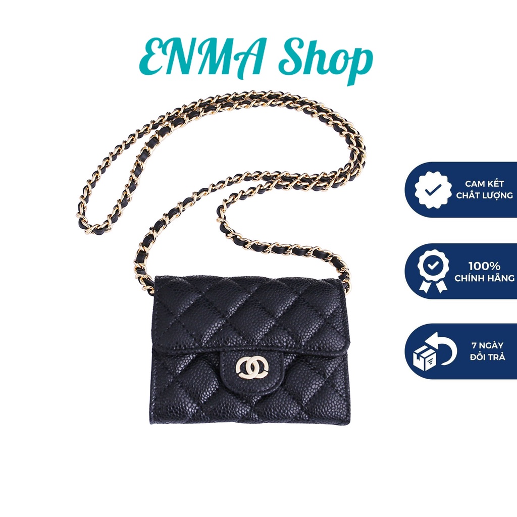 Túi ví mini siêu đẹp dự tiệc giá rẻ, túi đeo chéo nữ đi chơi da sần sang trọng - ENMA Shop