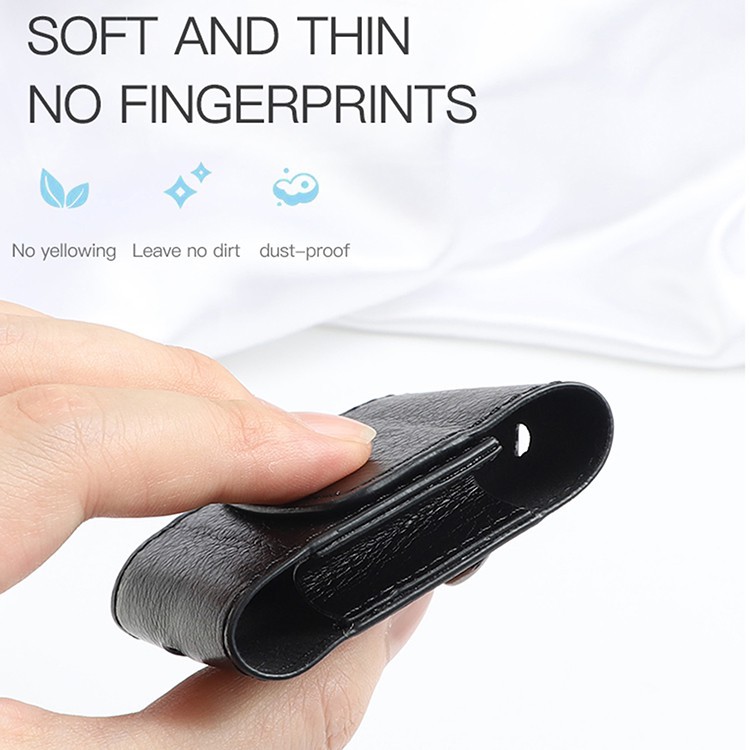 Vỏ da bảo vệ hộp sạc tai nghe không dây dạng túi đơn giản cho Samsung Galaxy Buds Live / Buds Pro