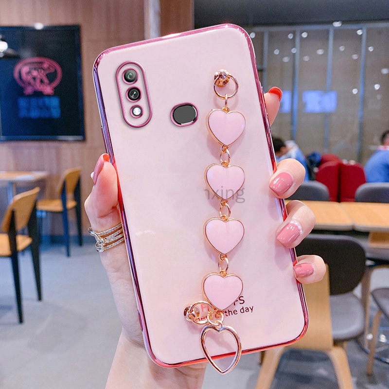 Ốp Điện Thoại Silicone Mềm Có Vòng Tay Cho Samsung A42 5G A6 Plus A8 Plus A70 A70S A7 A8 A5 2018 A70E A81 A91 A02