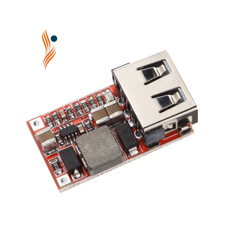 Mô đun tăng áp DC 6-24v 12V 24V thành 5V 3A có cổng sạc USB