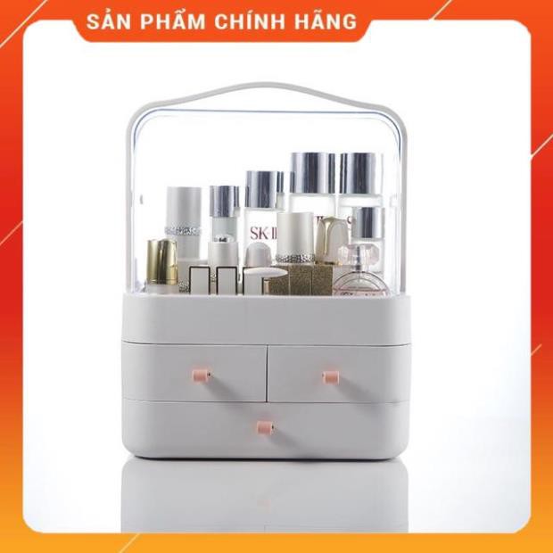 [Giảm 50%] Hộp đựng mỹ phẩm nhiều ngăn cao cấp có nắp đậy rất tiện dụng - Loại To