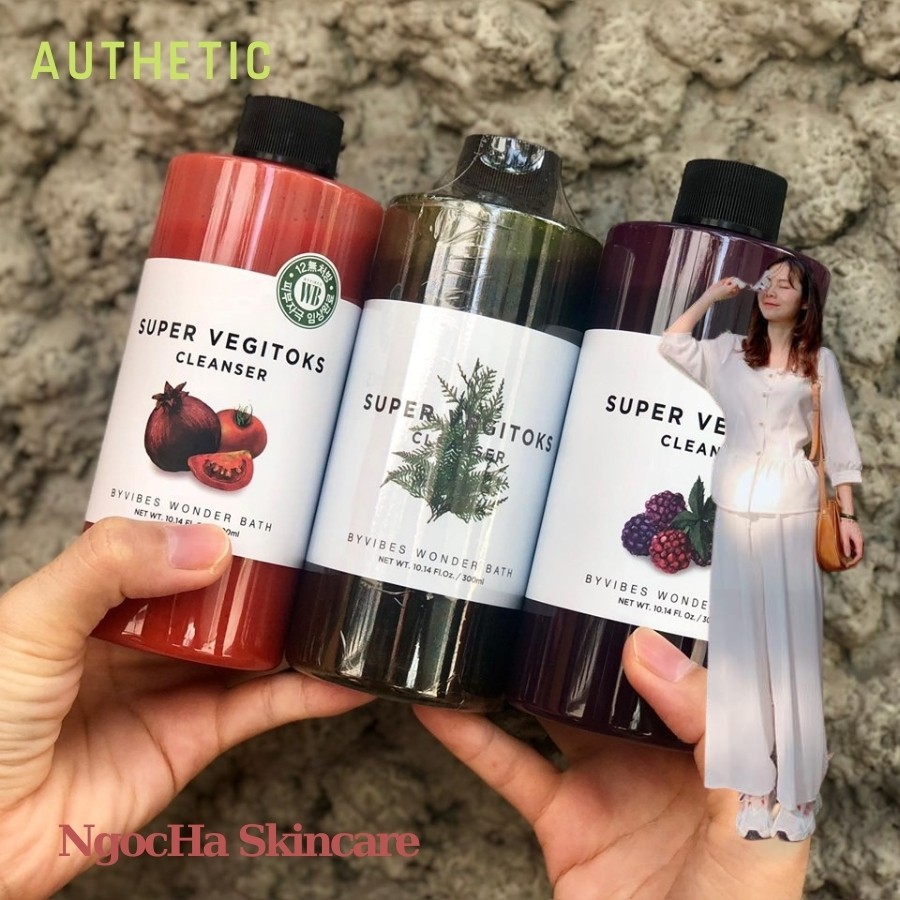 Sữa rửa mặt rau củ thải độc Super Vegitoks Cleanser (Authentic)