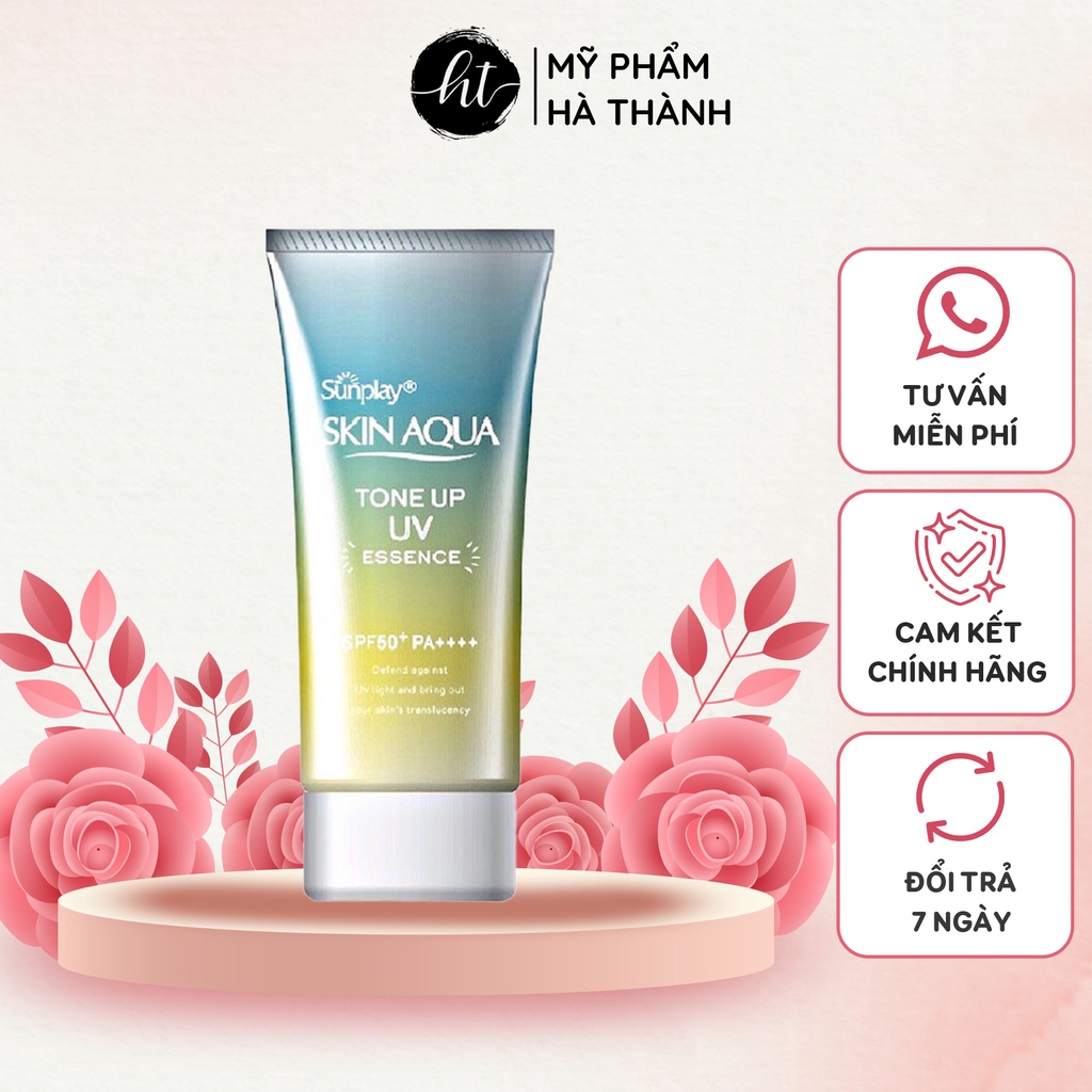 Tinh Chất Chống Nắng Dưỡng Ẩm Nâng Tông Che Khuyết Điểm Sunplay Skin Aqua Tone Up UV Essence 50g - HT267