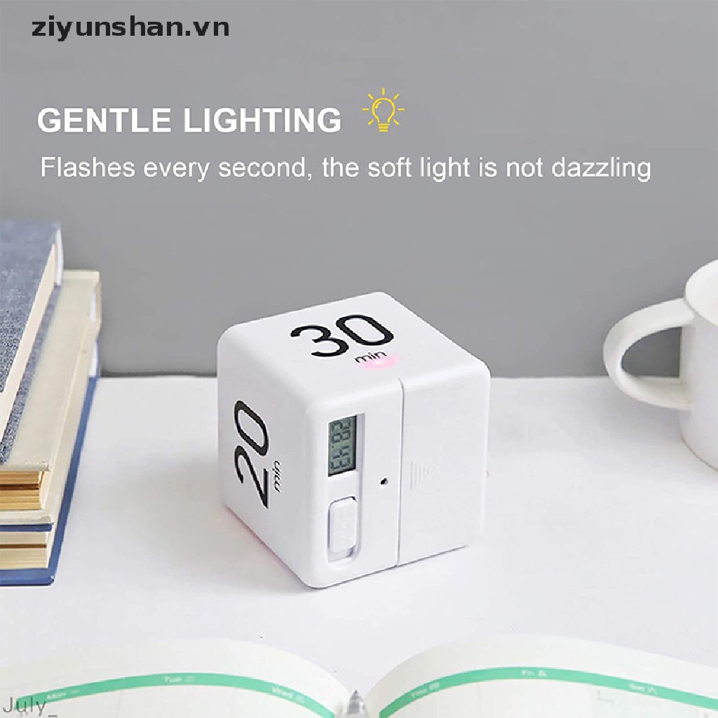 Đồng hồ hẹn giờ đếm ngược hình khối lập phương cảm biến độc đáo