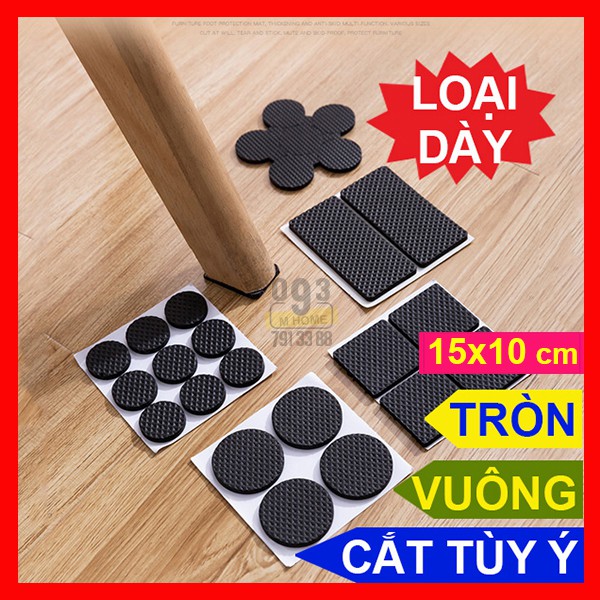 Combo 2 Miếng Xốp Lót Sàn, Miếng Lót Chân Bàn Ghế Chống Ồn Chống Trầy Sàn