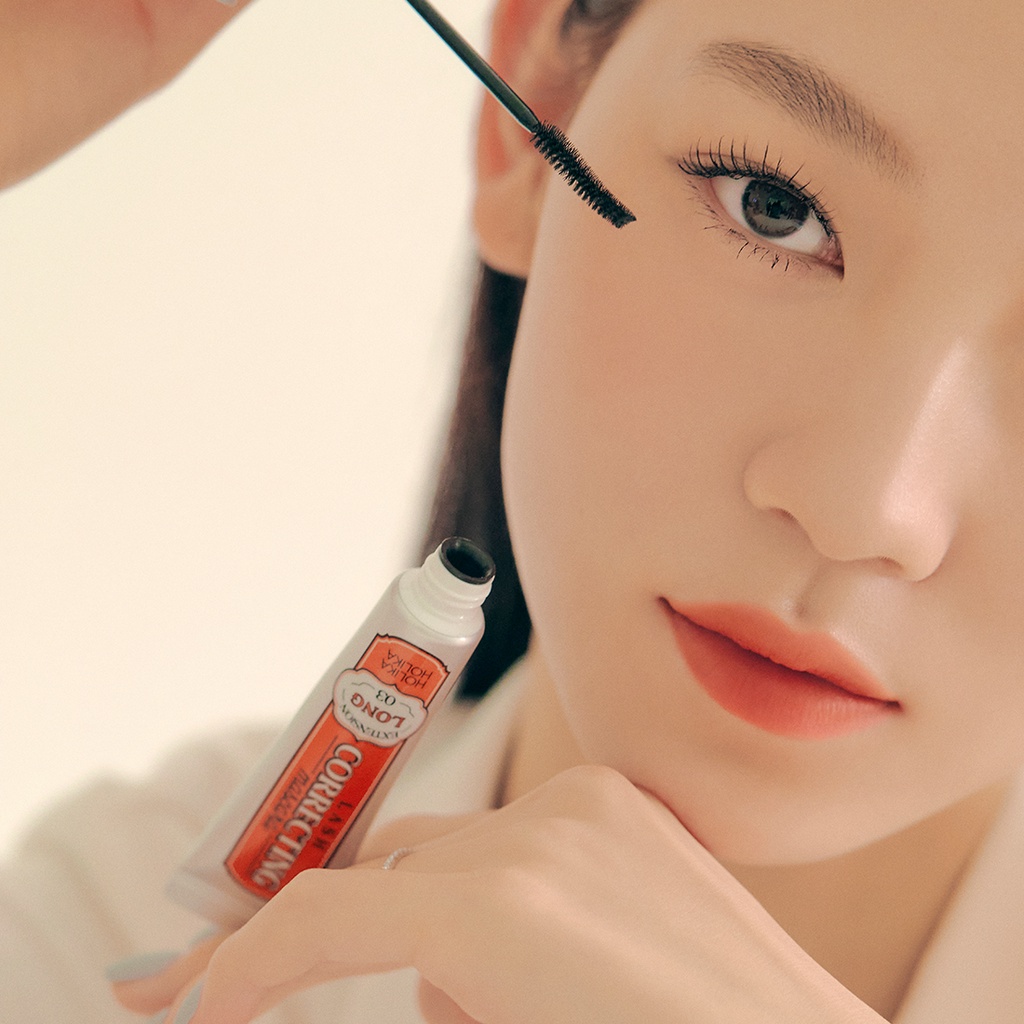Mascara chuốt cong mi không thấm nước lâu trôi - kèm chai tẩy trang 30ml HOLIKA HOLIKA LASH CORRECTING MASCARA 9ML | BigBuy360 - bigbuy360.vn