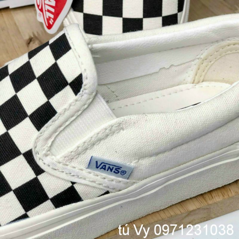 (video_ảnh thật) giày sneaker vans caro giày lười nam nữ cao cấp đi học đi chơi đủ size[full bok bill] | BigBuy360 - bigbuy360.vn