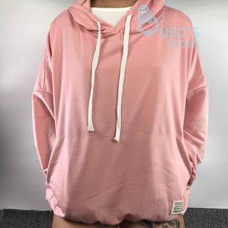 Áo hoodie thun thêu tag basic
