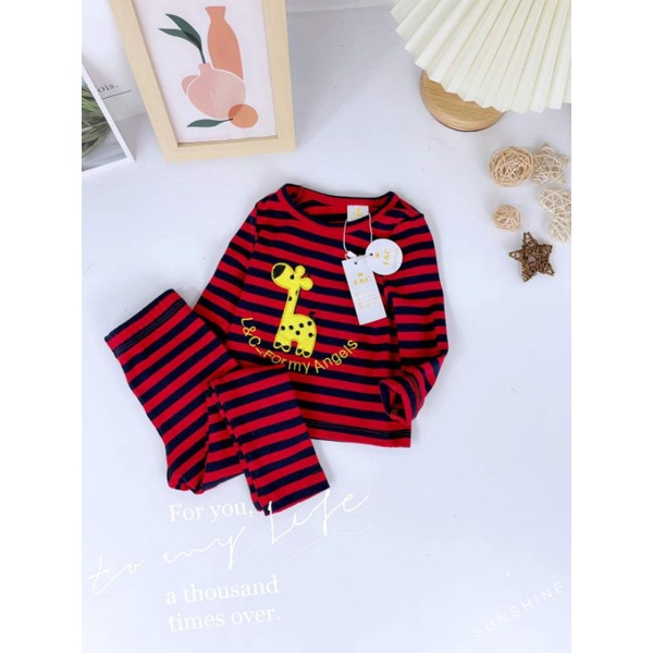 Bộ kẻ xuất dư siêu yêu cho bé trai bé gái