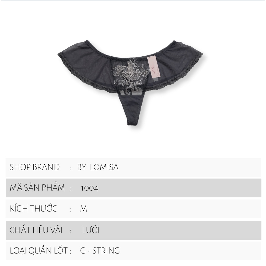 Quần lót lọt khe nữ quyến rũ chất lưới mền mại hình cánh tiên viền ren cực gợi cảm Freesize By LOMISA 1004 | BigBuy360 - bigbuy360.vn