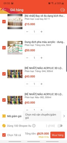 Combo sản phẩm theo đơn riêng
