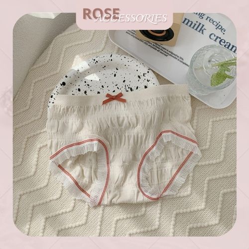 Quần lót nhún bèo viền ren dễ thương Rose Accessories QL15