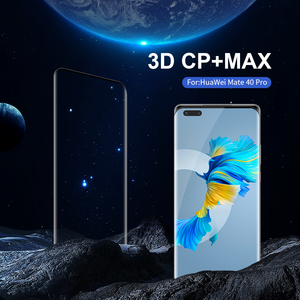 Kính Cường Lực Nillkin Cho Huawei Mate 40 Pro Che Phủ Toàn Diện 3D CP+ MAX Độ Cứng 9H Chống Nhìn Trộm/Cháy Nổ