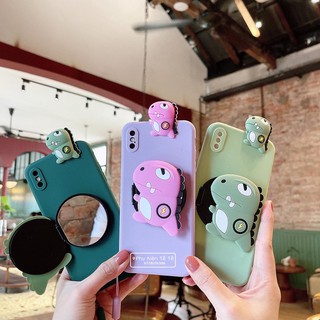 ỐP IPHONE KHỦNG LONG KÈM GƯƠNG - ĐỦ CÁC DÒNG MÁY