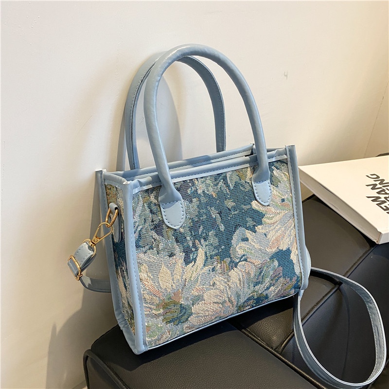 Túi xách màu trơn phong cách retro thời trang cho nữ 2021