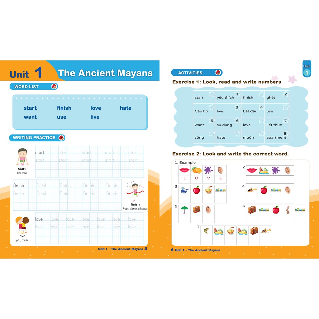 Sách Luyện viết chữ nhớ từ vựng – English Writing Family &amp; Friend 5 MEGATH9543