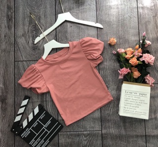 Áo croptop tay phồng