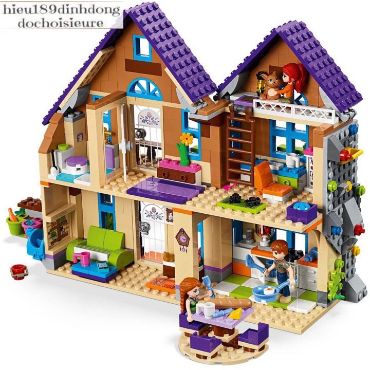 Lắp ráp xếp hình not Lego Friends 41369 Lepin 01081 Lele 37112 xs 3020 : Ngôi Nhà Của Mia 796 mảnh