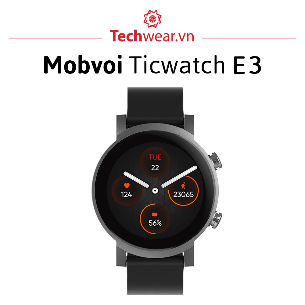 [Mã SKAMCLU9 giảm 10% đơn 100K] Đồng hồ thông minh Ticwatch E3 Snapdragon Wear 4100 quốc tế có Tiếng Việt | Hàng mới ch