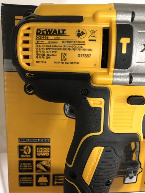 DCD996N Body thân máy khoan pin 18v búa Dewalt BL