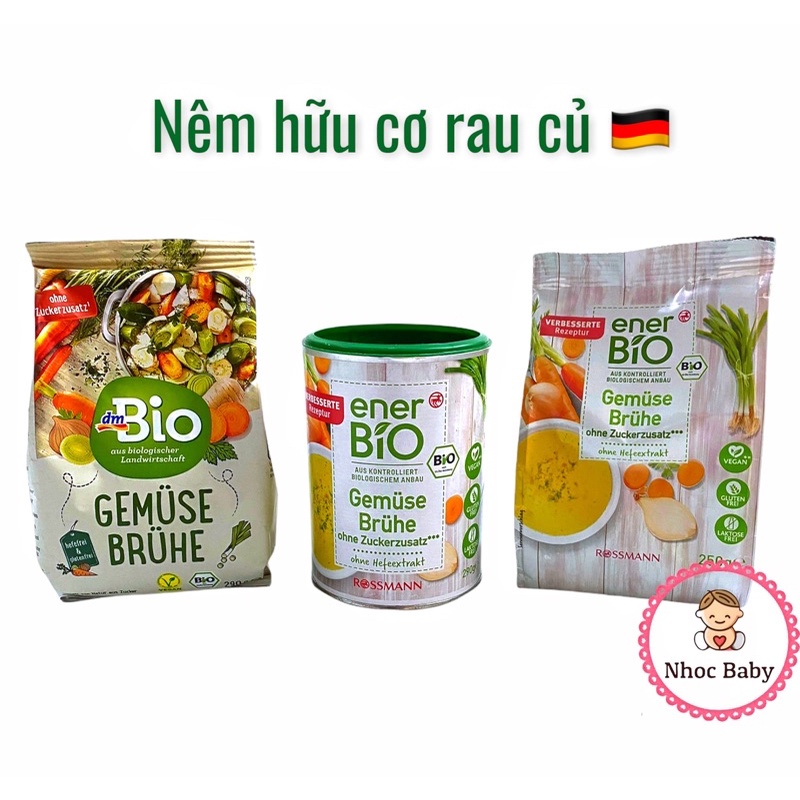 Bột nêm rau củ hữu cơ Bio 250g/290g Đức (cho bé 12m+)