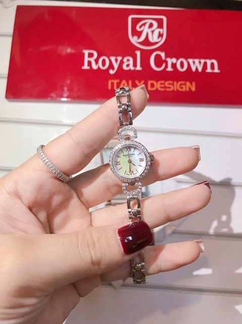 Đồng hồ nữ chính hãng Royal Crown 6536 dây thép