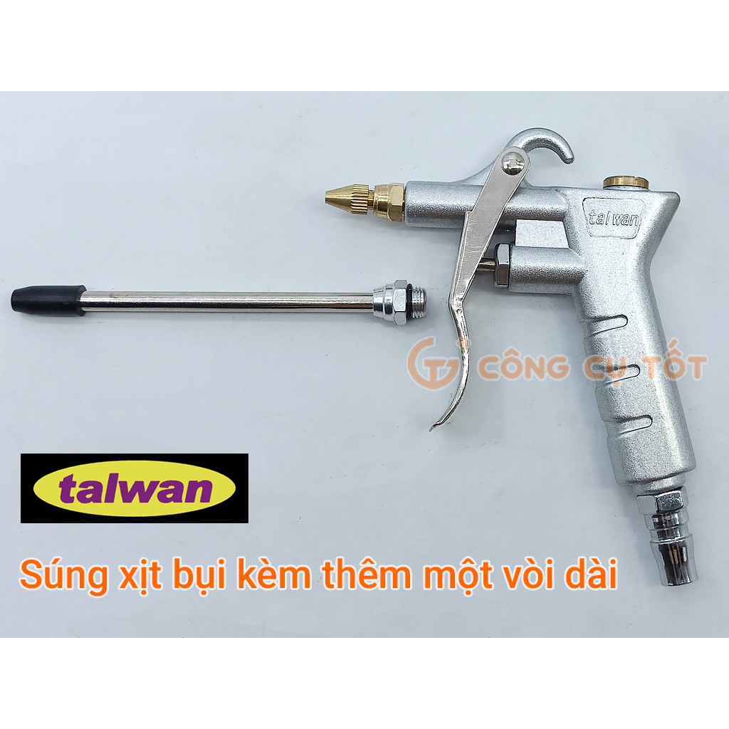 Súng xịt bụi bằng hợp kim nhôm kèm thêm một vòi dài