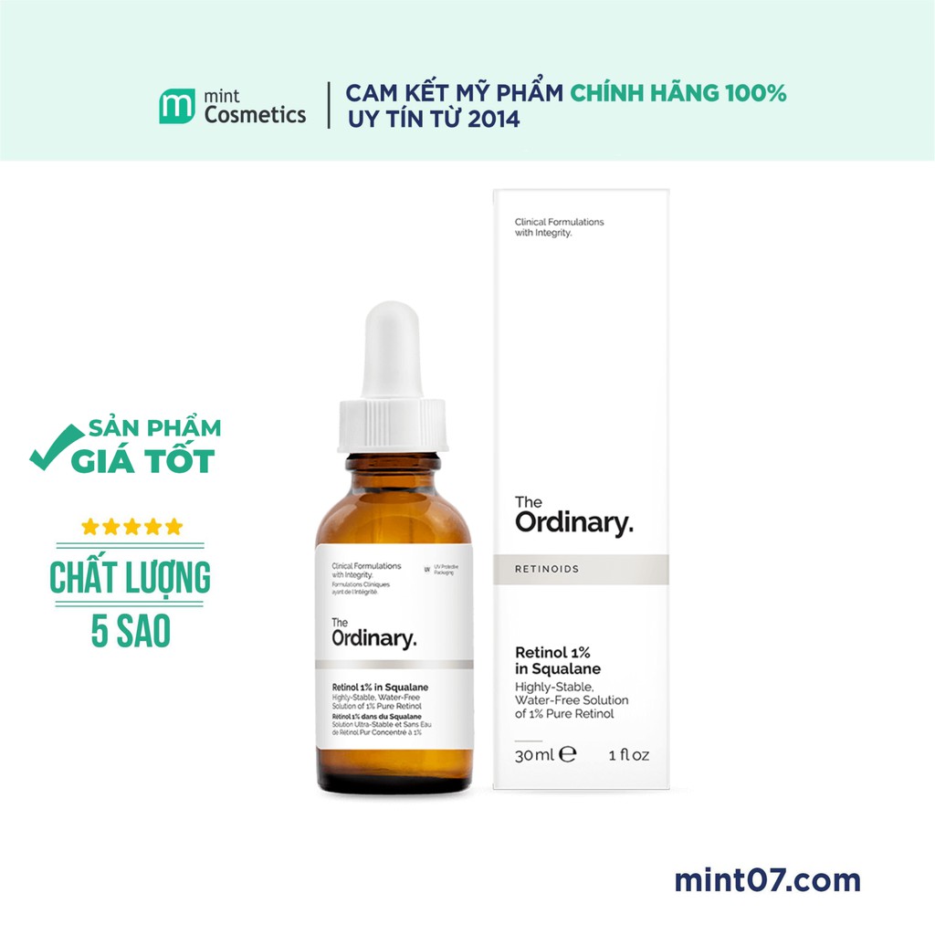 Tinh Chất The Ordinary Retinol 1% In Squalane 30ml