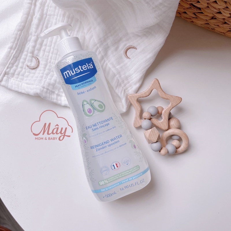 Nước làm sạch Mustela Micellaire vệ sinh mặt body thay tã cho bé từ sơ sinh
