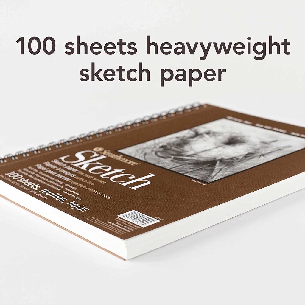 [DA ĐEN] Sổ Sketchbook Strathmore 400 Series 100 Tờ A5