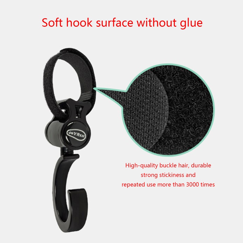 1 Cặp Móc Treo Túi Xách / Xe Đẩy Em Bé Chống Biến Dạng Tiện Dụng