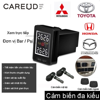 Cảm biến áp suất lốp Careud U912 dùng cho xe ô tô TOYOTA MITSUBISHI MAZDA SUZUKI, Chỉ màn hình