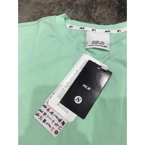 Áo Thun In Logo Màu Tím/Xanh/Trắng/Đen/Hồng